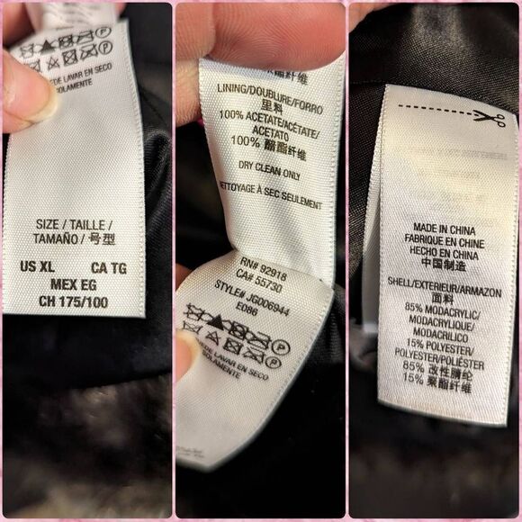 Juicy Couture Faux Fur Ombre Cheetah Print Button up Cardigan. XL - Picture 9 of 10